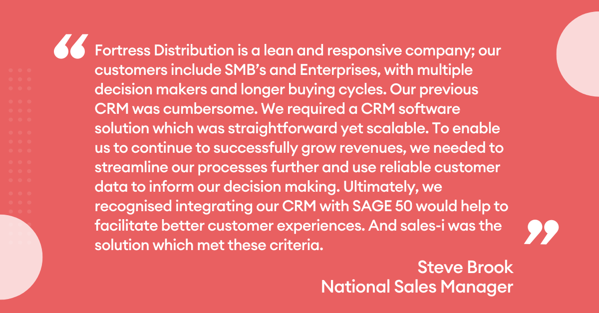 Fortress Distribution Quote
