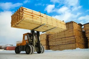 lumber construction truck
