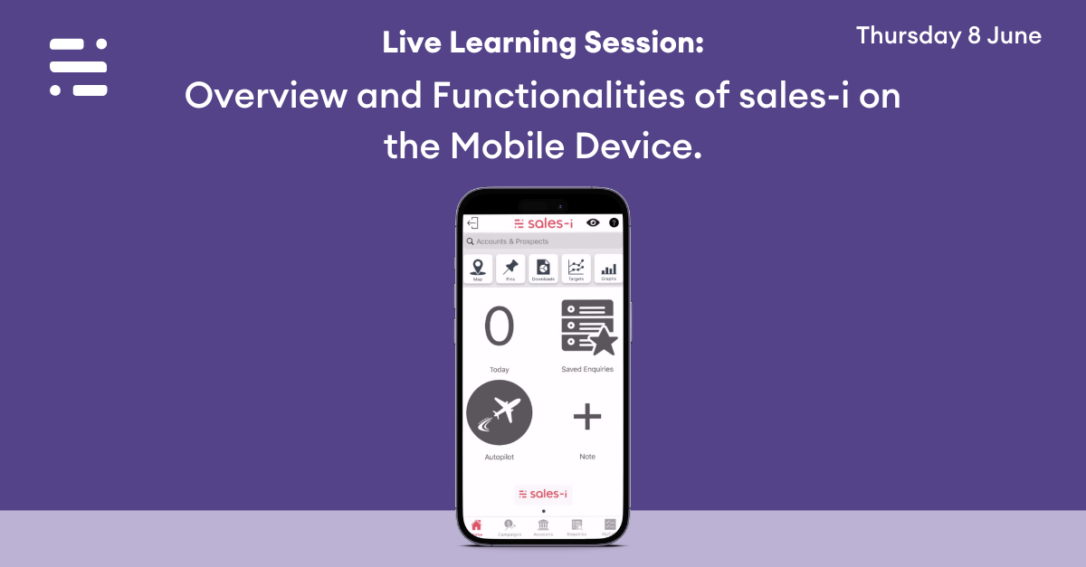 Overview and Functionalities of sales-i on the Mobile Device (2)