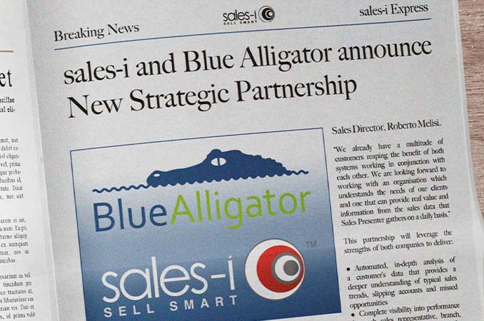 sales-i and Blue Alligator Partnership.